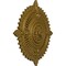Ekena Millwork Haylynn Ceiling Medallion (Fits Canopies up to 1 1/4"), Hnd-Painted Gold, 29 1/8"OD x 1 1/4"ID x 4"P CM29HYGLS - alternate 5